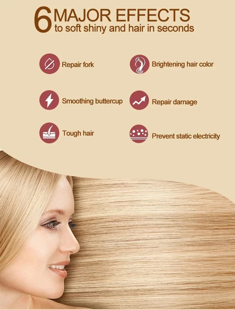 Magical Keratin Hair Mask 5 Seconds Repair Damaged Frizzy Hair Soft Smooth Shiny Nutrition Deep Moisturize Nourishing Hair Care