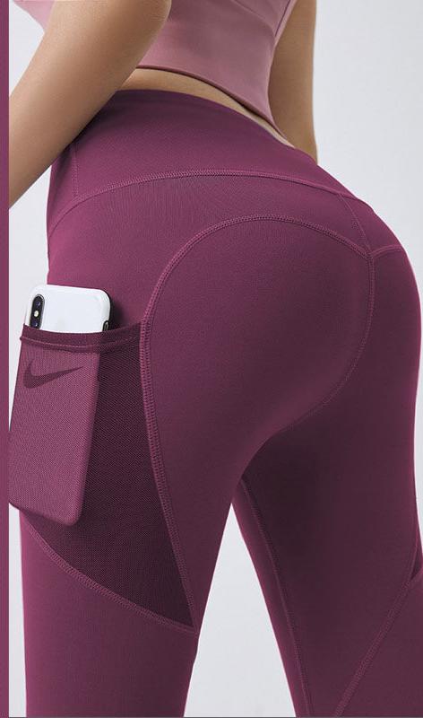 Yoga Pants With Pocket Leggings Sport Girl Gym Leggings Tummy Control Jogging Tights Fitness Pants