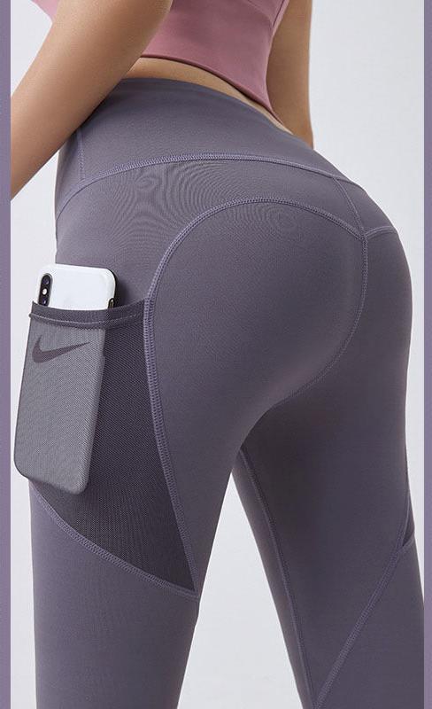 Yoga Pants With Pocket Leggings Sport Girl Gym Leggings Tummy Control Jogging Tights Fitness Pants