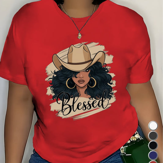 Blessed Cowgirl Graphic Tee – Bold, Beautiful & Unapologetically You