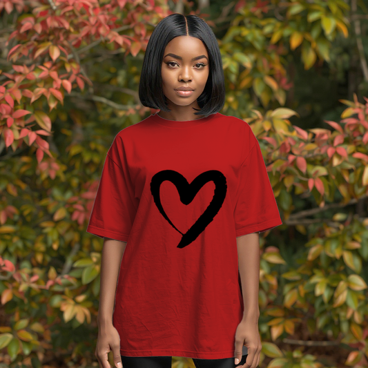 Black Heart Pullover T-Shirt