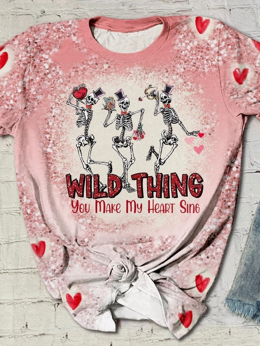 Vibrant Animal Print Graphic T-Shirt