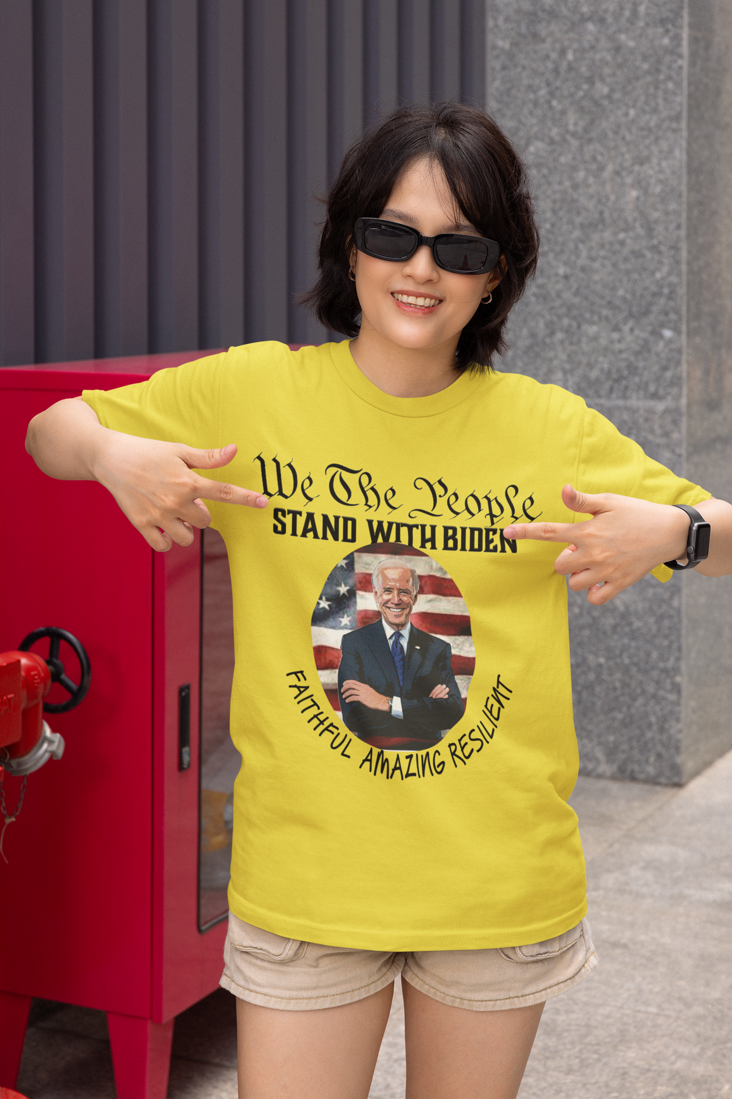 We The People Stand with Biden T-Shirt