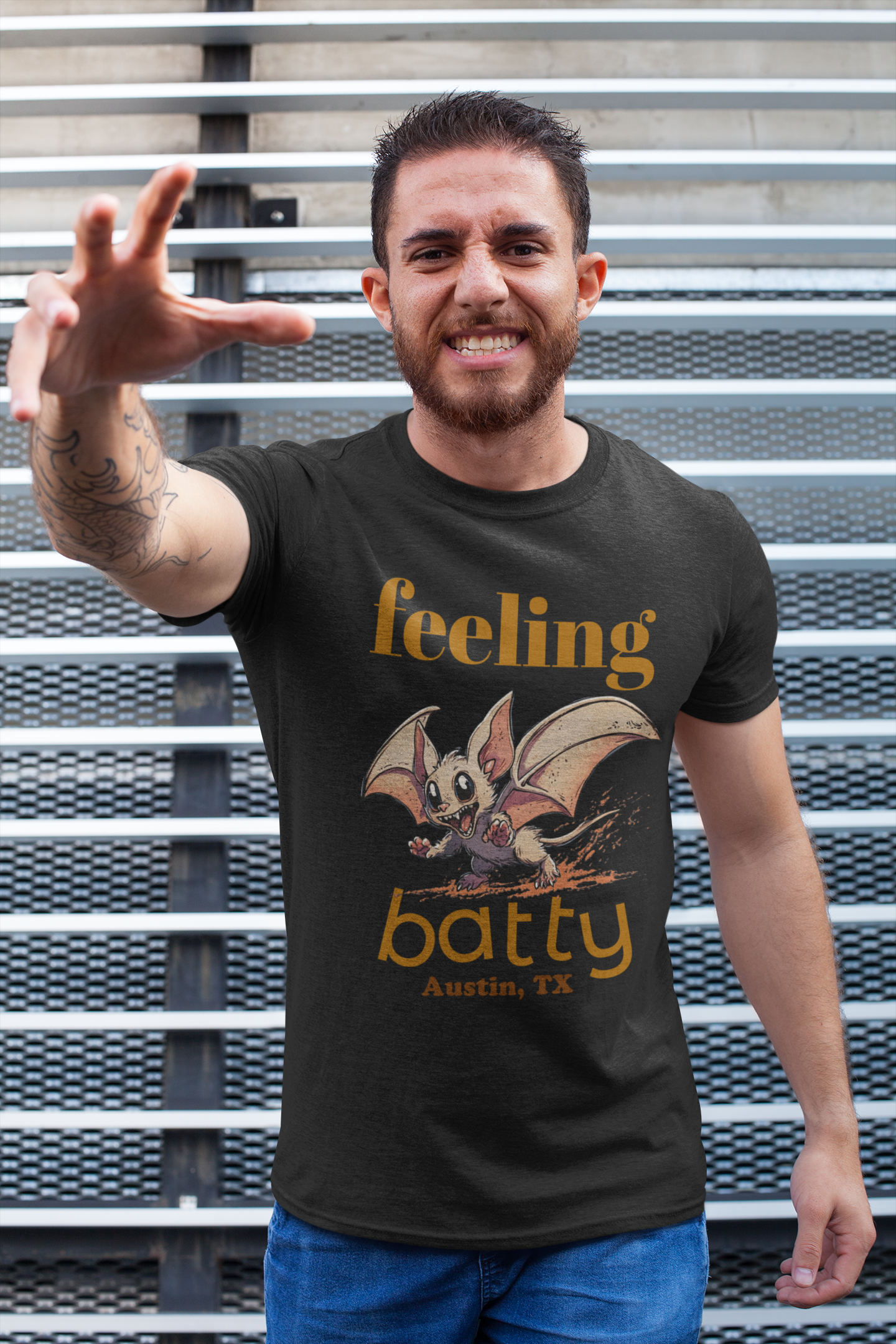 Feeling Batty in Texas, Texas Tee, Austin, TX, bat