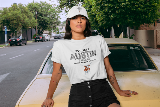 Austin Texas Home of Hook Em Horns T-shirt, Tee, sports fan